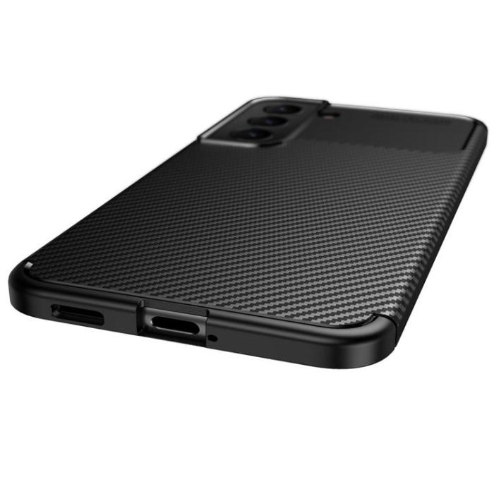 OEM - Carbon Fiber Skal Galaxy S22 Plus 5G - Svart