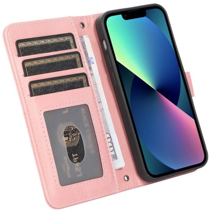 OEM - iPhone 14 Plus Plånboksfodral Flip - Rosa