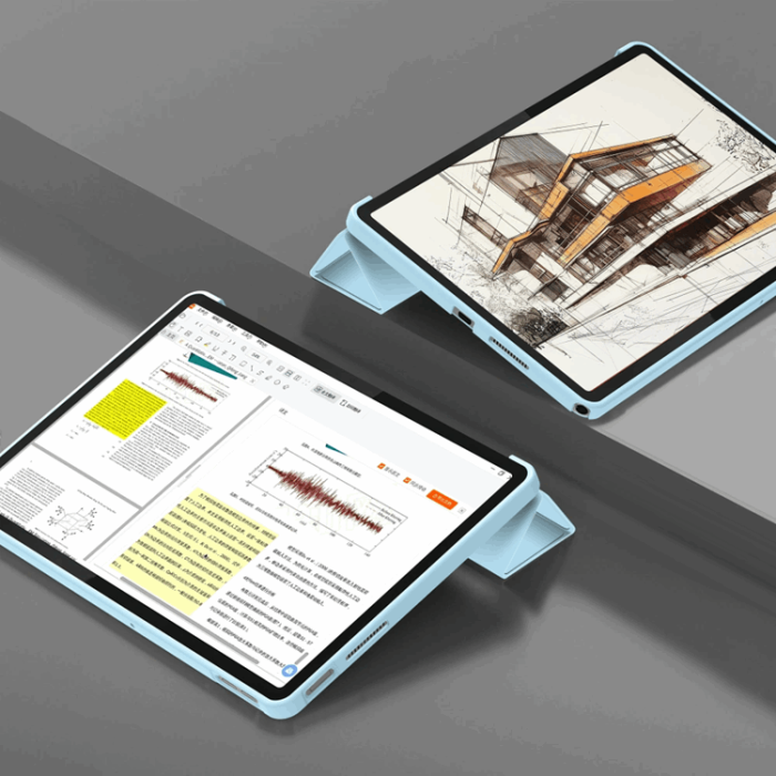 Tech-Protect - Tech-Protect Lenovo Tab 10.1 Fodral Smart - Blå