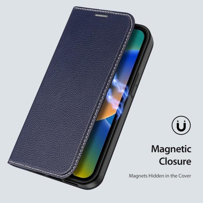 UTGATT1 - Dux Ducis iPhone 14 Plånboksfodral Skin X2 - Blå