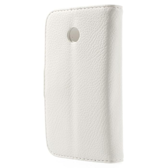 OEM - Plånboksfodral till Motorola Moto E XT1021 - Vit