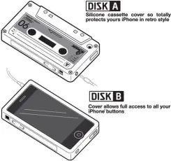 OEM - Silikon Skal till iPhone 4 / 4S (Kassettfodral) Brun