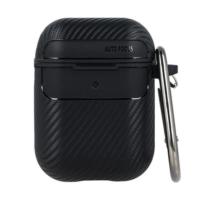 OEM - AirPods 1/2 Skal Carbon - Svart