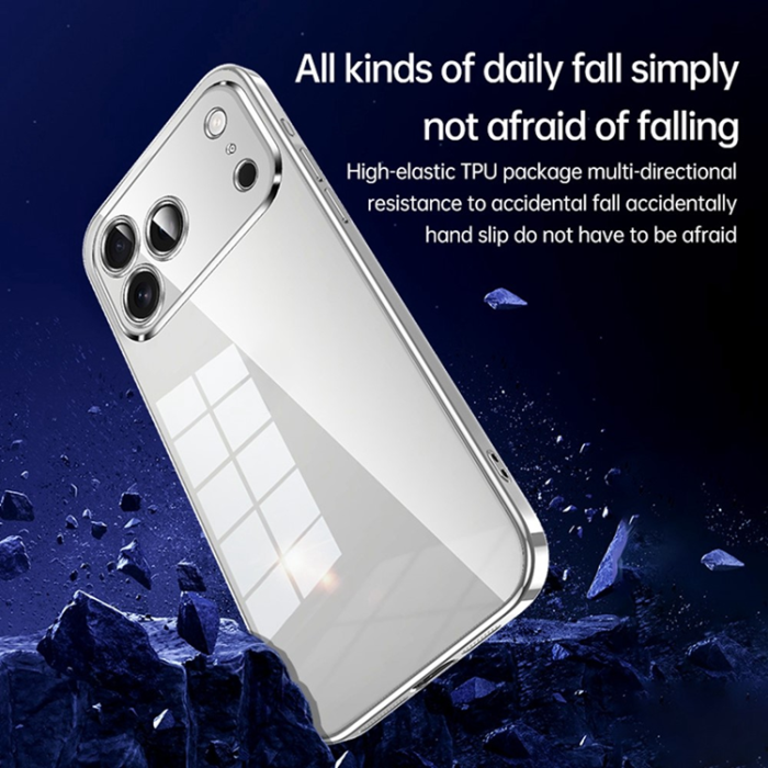SULADA - SULADA iPhone 17 Pro Mobilskal Ultra Thin Electroplated - Silver