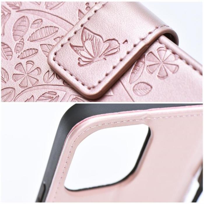 OEM - Galaxy A35 5G Plånboksfodral Mezzo Tree - Roseguld