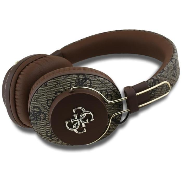 Guess - Guess Over-Ear Hörlurar Bluetooth ENC Metal 4G Logo - Brun