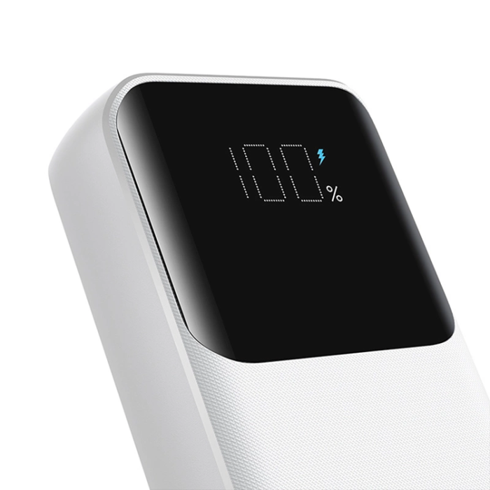 Joyroom - Joyroom Powerbank 10000mAh 30W med Lightning/USB-C Kablar - Vit