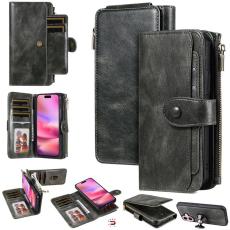 A-One Brand - iPhone 17 Plånboksfodral Detachable Zipper - Grön