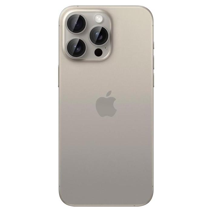 Spigen - [2-PACK] Spigen iPhone 15 Pro/15 Pro Max Kameralinsskydd i Härdat Glas
