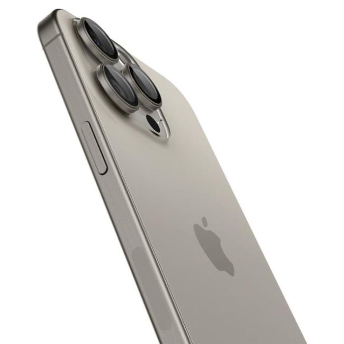 Spigen - [2-PACK] Spigen iPhone 15 Pro/15 Pro Max Kameralinsskydd i Härdat Glas