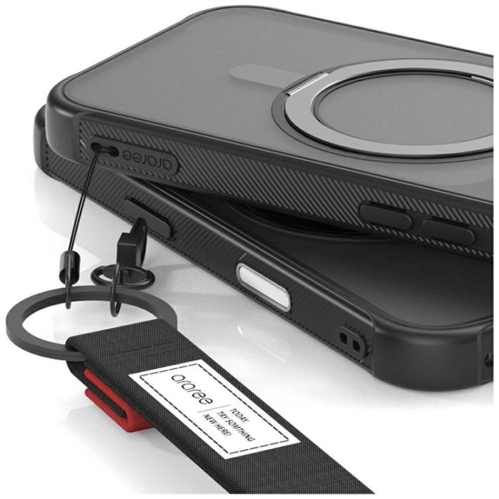 Araree - Araree iPhone Air Mobilskal MagSafe Duple M Stand - Svart