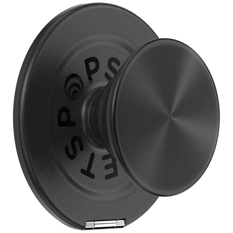 PopSockets MagSafe Popuphållare och Stativ Aluminium Radial - Svart