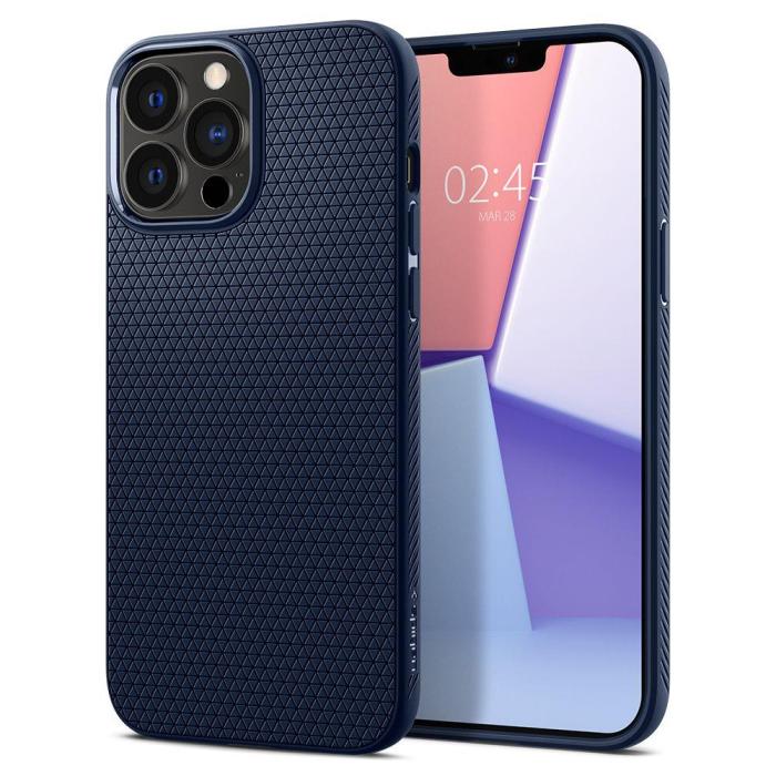 UTGATT1 - Spigen iPhone 13 Pro Skal Liquid Air - Navy Blå