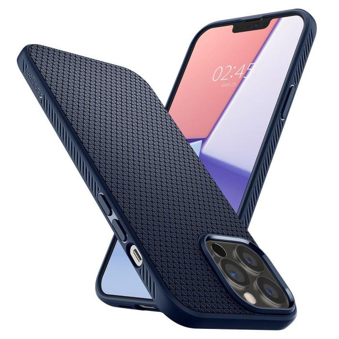 UTGATT1 - Spigen iPhone 13 Pro Skal Liquid Air - Navy Blå
