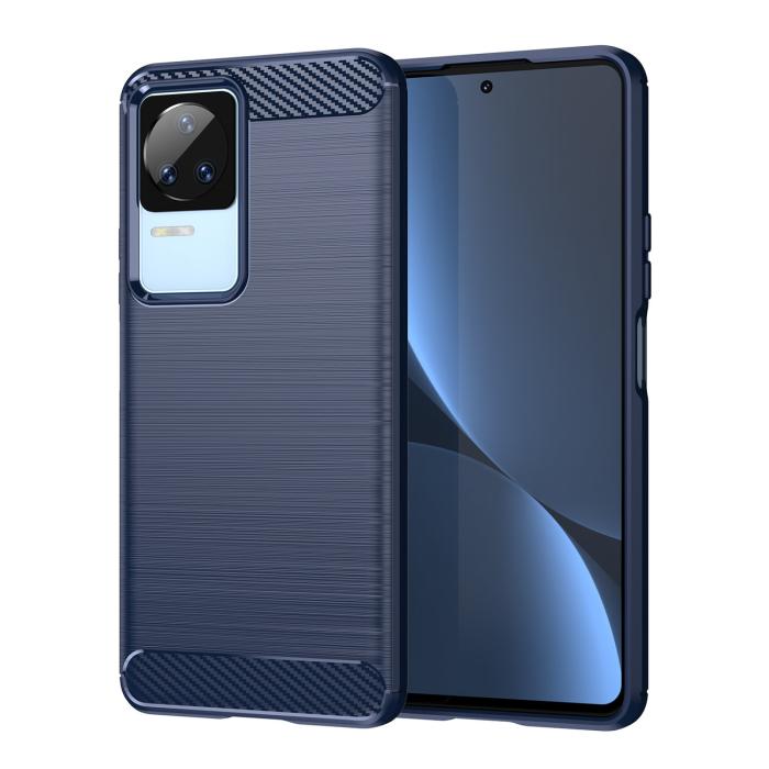 OEM - Xiaomi Poco F4 5G Skal Carbon Silicone - Blå