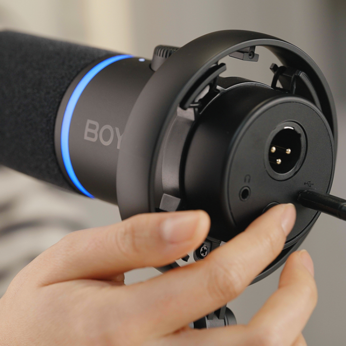 BOYA - BOYA Trådbunden Dynamisk Spelmikrofon USB XLR CastMic S60 - Svart