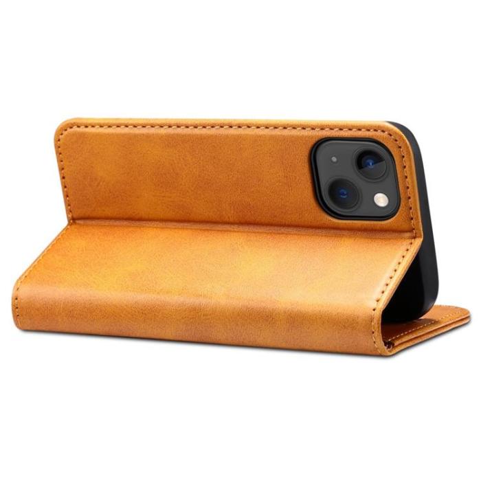 SUTENI - SUTENI iPhone 14 Plus Plånboksfodral Magnetic Kickstand - Khaki