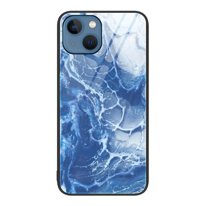 Taltech - iPhone 15 Mobilskal Marmor - Blå