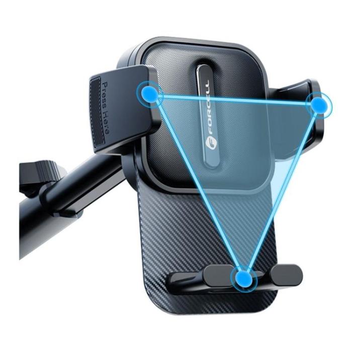 Forcell - Forcell Bilhållare Magnetic F-Grip Guardian - Svart