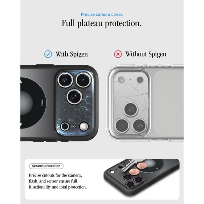 Spigen - Spigen Mobilskal För iPhone 18 Pro/17 Pro Magsafe Ultra Hybrid Classic - Svart