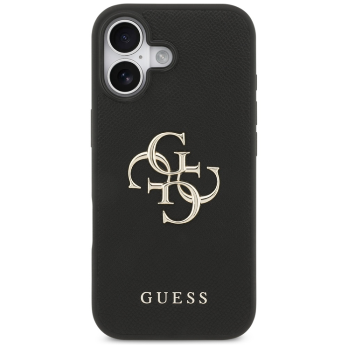 Guess - Guess iPhone 17 Mobilskal Grained Classic Logo - Svart