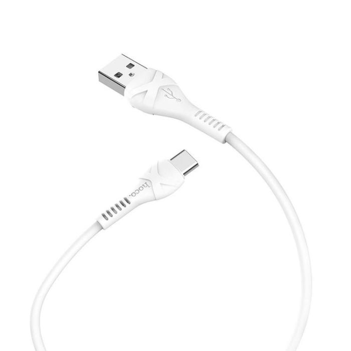 Hoco - Hoco Cool USB-C Kabel 1m - Vit