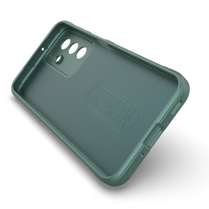 WANLONFENG - WANLONFENG Galaxy A17 Mobilskal med Härdat Glas HD - Armégrön