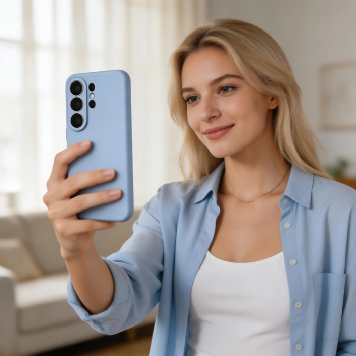 Tech-Protect - Tech-Protect Mobilskal För Galaxy S26 Ultra Magsafe Silikon - Sky Blå