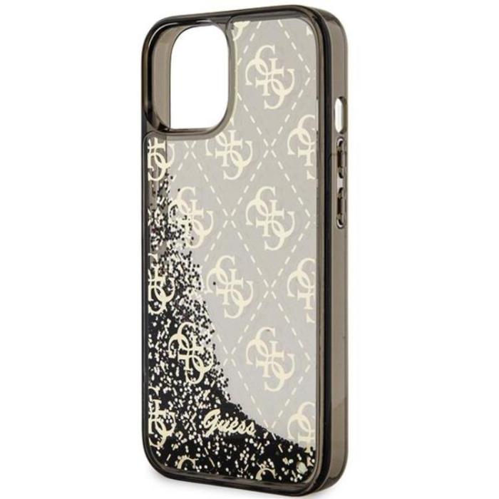 Guess - Guess iPhone 14 Mobilskal Liquid Glitter - Svart