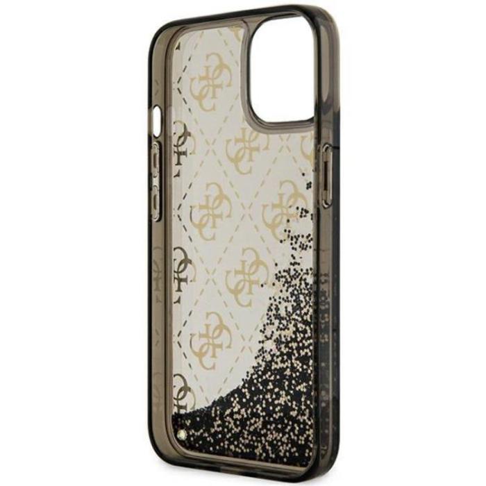 Guess - Guess iPhone 14 Mobilskal Liquid Glitter - Svart