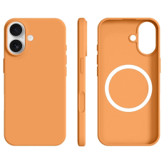 A-One Brand - iPhone 17 Mobilskal MagSafe Ultra Thin Silicone - Sunset Orange