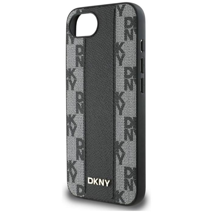 DKNY - DKNY iPhone 16e Mobilskal MagSafe Läder Checkered Mono