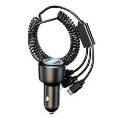 OEM - P6X 12V-24V Dual USB Bil Cigarette Lighter Snabbladdare med iP+Micro+USB-C