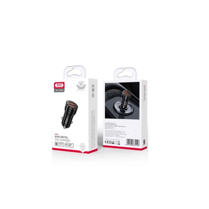 XO - XO Billaddare 2x USB 2.4A CC48 - Svart