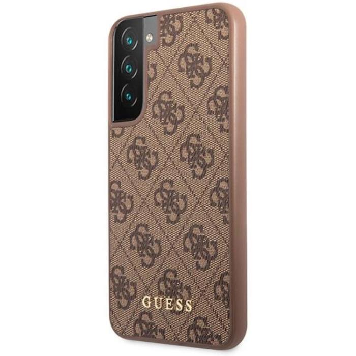 Guess - Guess Galaxy S23 Skal Metall Gold Logo - Brun