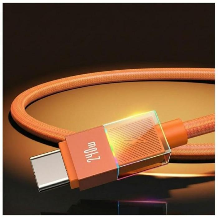 USAMS - USAMS USB-C till USB-C 240W Kabel 1.2m U93 - Orange