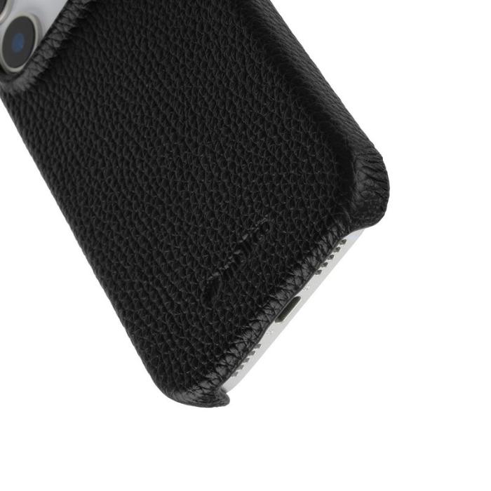 Melkco - MELKCO Mobilskal till iPhone 17 Pro Max Äkta Läder PC Svart