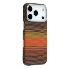 A-One Brand - iPhone 17 Pro Mobilskal MagSafe Carbon Fiber - Kaffe/Guld