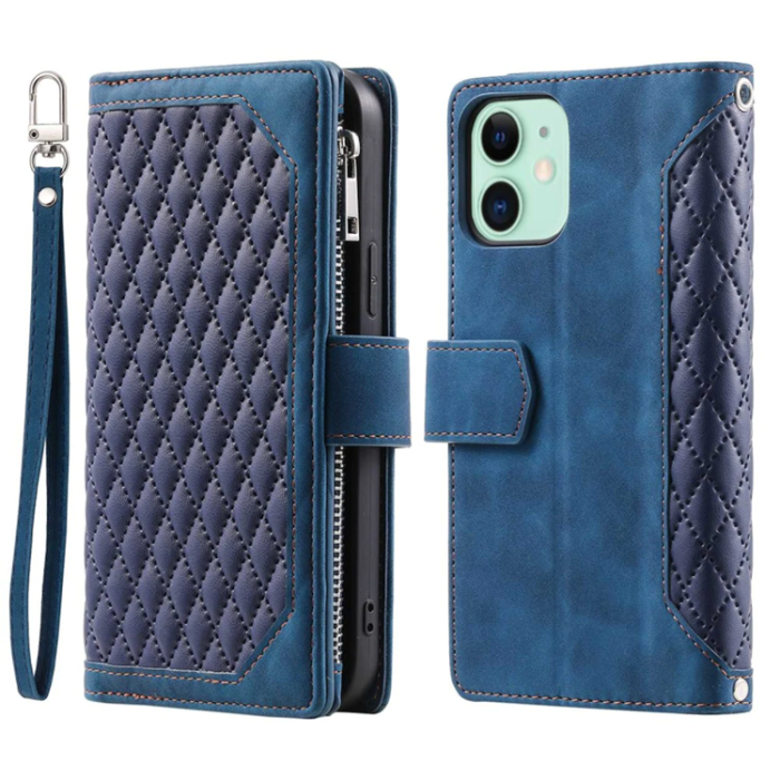 UTGATT1 - iPhone 11 Plånboksfodral Quilted - Blå