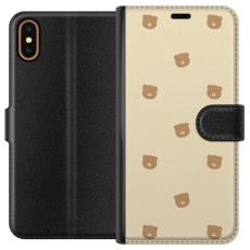 iSecrets - Pl&aring;nboksfodral till Apple iPhone XS med Bj&ouml;rnm&ouml;nster