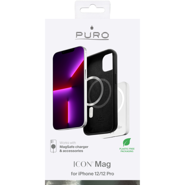 Puro - Puro iPhone 12/12 Pro Icon MagSafe - Svart