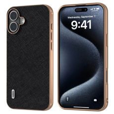 ABEEL - ABEEL iPhone 16 Plus Mobilskal Äkta Läder Electroplating