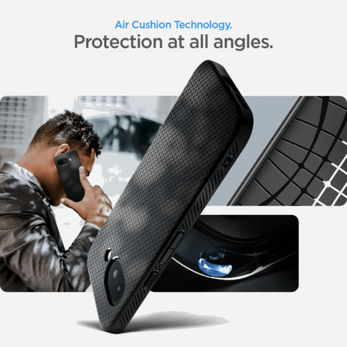 Spigen - Spigen Google Pixel 9a Mobilskal Liquid Air - Matt Svart