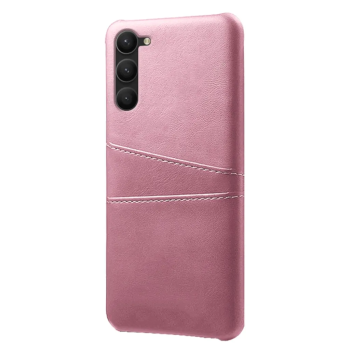 Taltech - Galaxy S23 Plus Mobilskal Korthållare PU-läder - Rosaguld