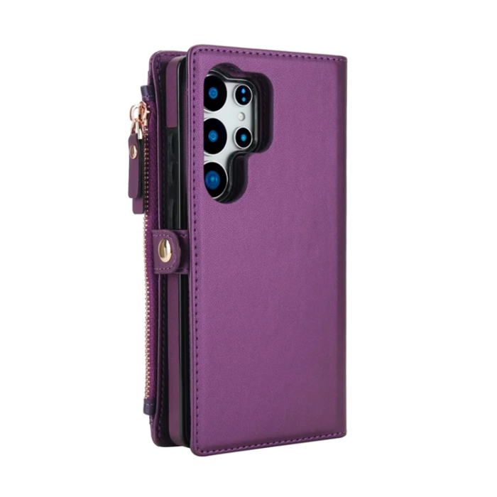 A-One Brand - Galaxy S25 Ultra Plånboksfodral MagSafe Detachable - Lila