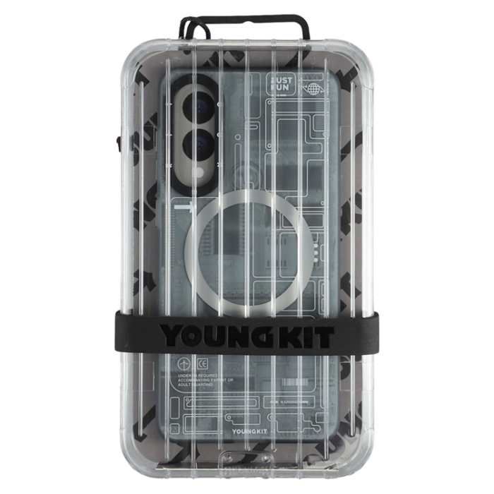YOUNGKIT - YOUNGKIT Galaxy S25 Edge Mobilskal MagSafe IMD Circuit - Svart