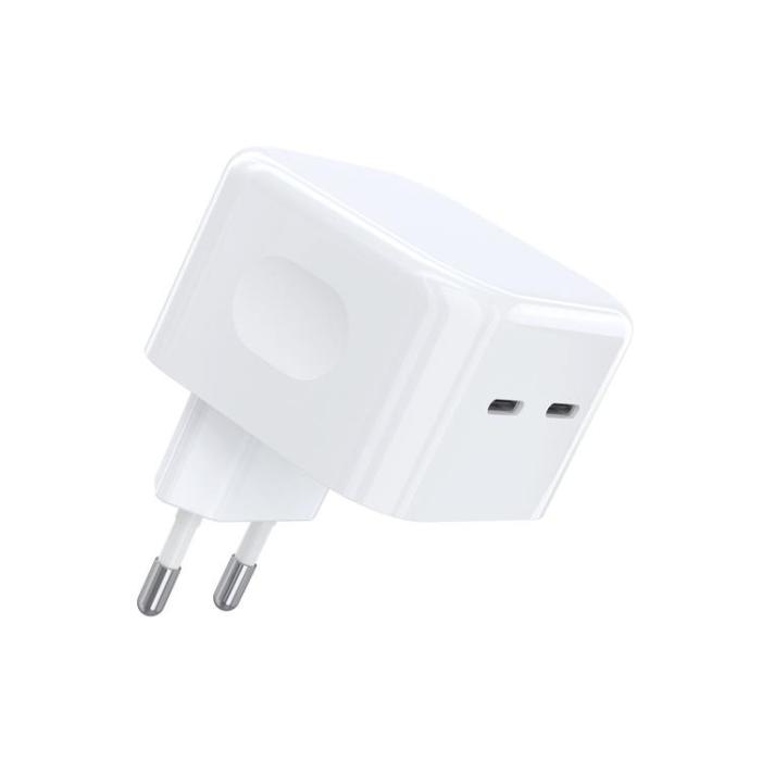 Choetech - Choetech Väggladdare 35W 2xUSB-C PD - Vit