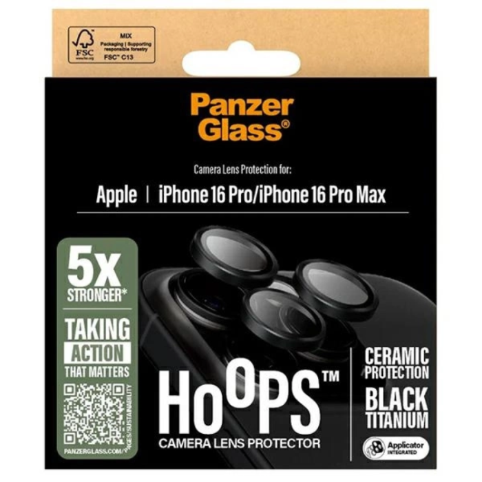 PanzerGlass - PanzerGlass iPhone 16 Pro/16 Pro Max Kameralinsskydd Härdat Glas