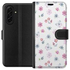 iSecrets - Plånboksfodral till Samsung Galaxy A17 5G med Blommor och fjärillar