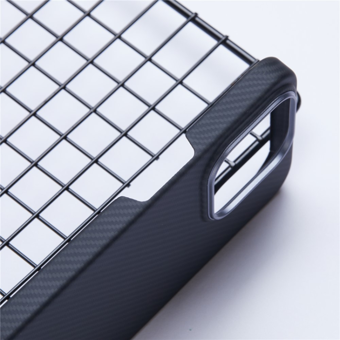 A-One Brand - iPhone 14 Pro Mobilskal Magsafe Aramid Fiber 600D Fine - Svart